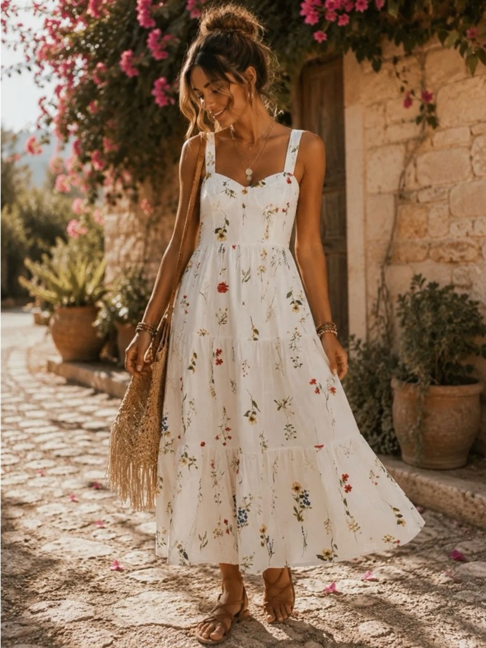 🌼 Umgee Wildflower Tiered Maxi Dress | NWT